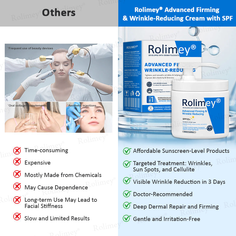 ✨✨💧(Made and Shipped from Canada)✨Rolimey® Advanced Firming & Wrinkle-Reducing Cream (with SPF 50+)✨LAST DAY 60% OFF