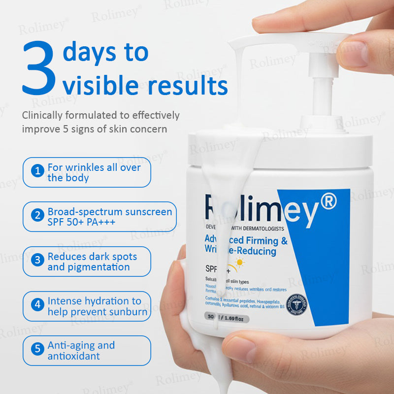 ✨✨💧(Made and Shipped from Canada)✨Rolimey® Advanced Firming & Wrinkle-Reducing Cream (with SPF 50+)✨LAST DAY 60% OFF