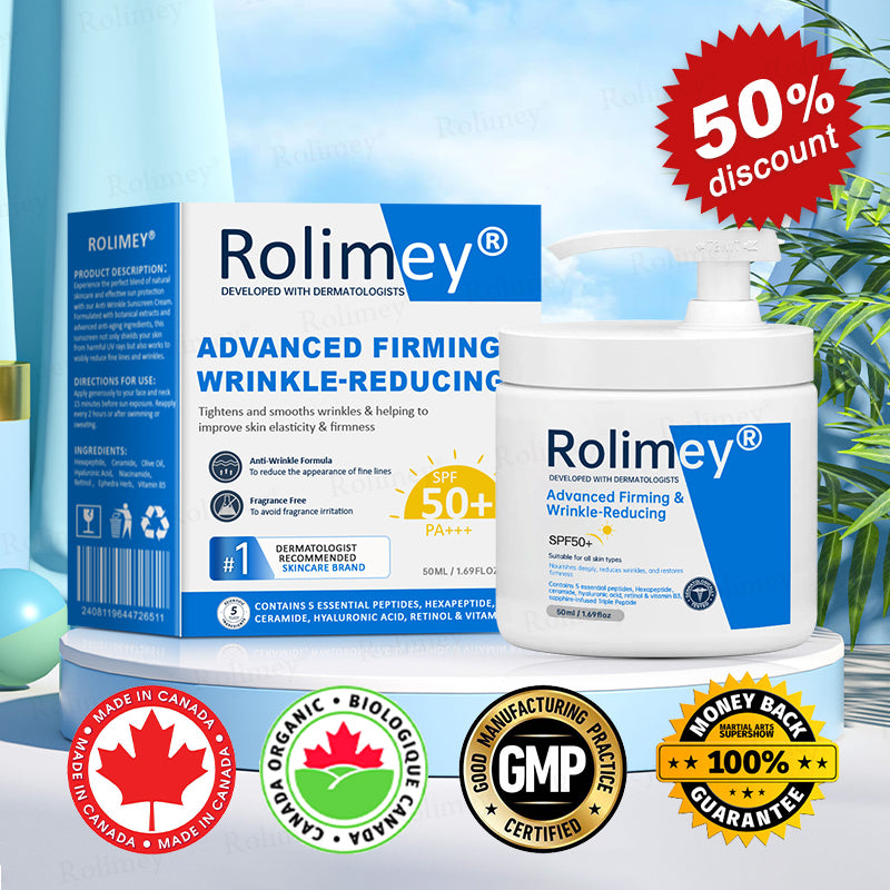 ✨✨💧(Made and Shipped from Canada)✨Rolimey® Advanced Firming & Wrinkle-Reducing Cream (with SPF 50+)✨LAST DAY 60% OFF