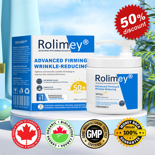✨✨💧(Made and Shipped from Canada)✨Rolimey® Advanced Firming & Wrinkle-Reducing Cream (with SPF 50+)✨LAST DAY 60% OFF