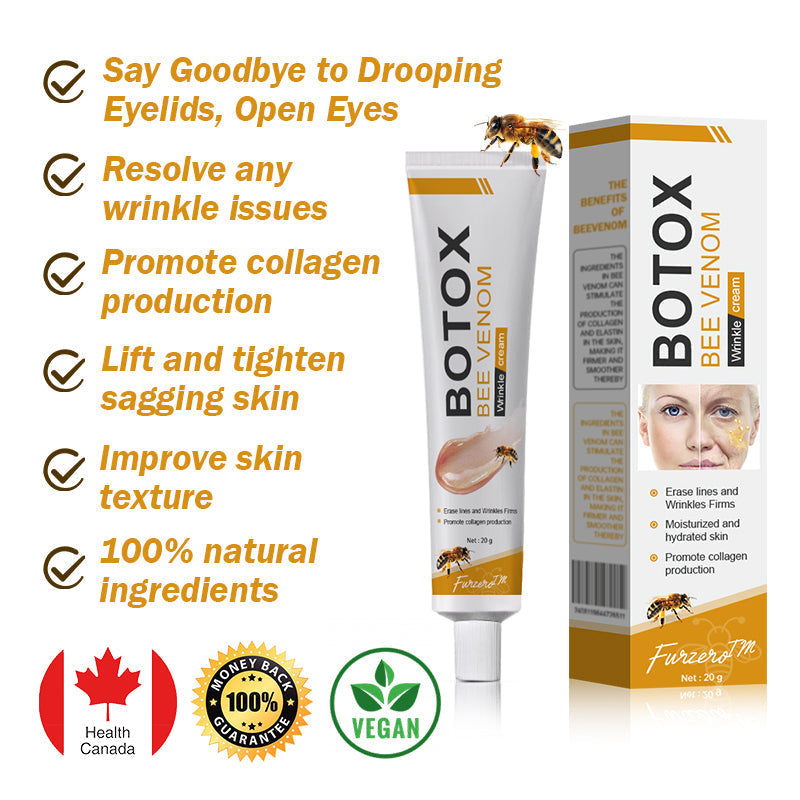 (🐝💧 Made and shipped from Canada👨‍⚕️) Furzero™ Botox Bee Venom Wrinkle Removal Cream- LAST DAY 70% OFF