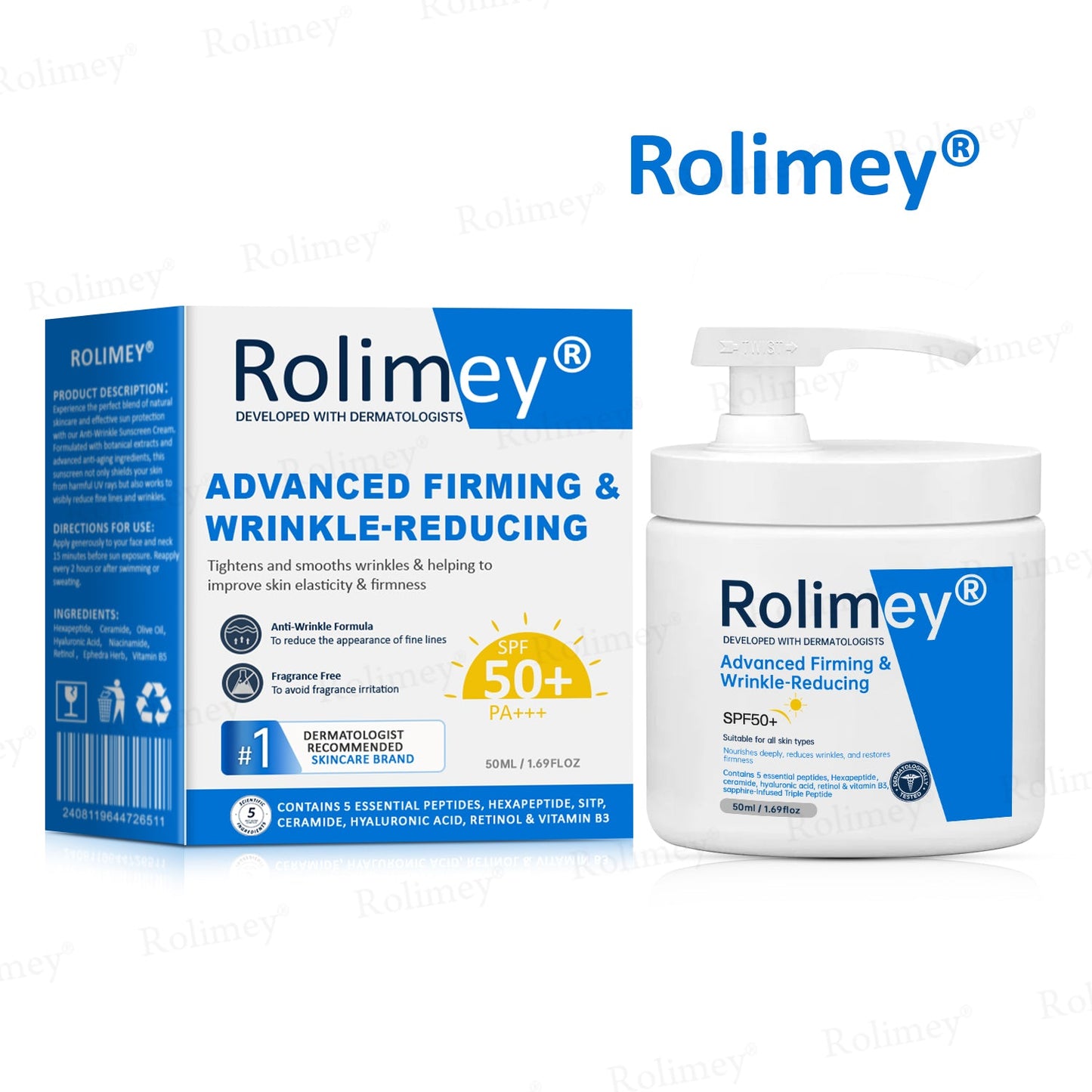 ✨✨💧(Made and Shipped from Canada)✨Rolimey® Advanced Firming & Wrinkle-Reducing Cream (with SPF 50+)✨LAST DAY 60% OFF